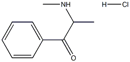 D-ALPHA-METHYLAMINOPROPIOPHENONEHYDROCHLORIDE Struktur