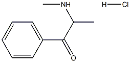 D-ALPHA-METHYLAMINOPROPIOPHENONEHYDROCHLORIDE,,结构式