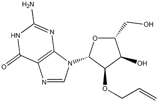 2'-O-Allyl-D-guanosine 化学構造式