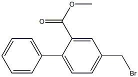 4-bromomethylbiphenyl-2-formic acid methyl ester Structure