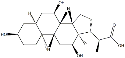 (2S)-2-[(3R,5S,7R,8S,9S,10S,12S,13S,14S,17R)-3,7,12-trihydroxy-10,13-dimethyl-2,3,4,5,6,7,8,9,11,12,14,15,16,17-tetradecahydro-1H-cyclopenta[a]phenanthren-17-yl]propanoic acid|
