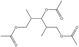 Acetic acid, 3-acetoxy-1-(2-acetoxy-1-methyl-ethyl)-2-methyl-propyl es ter Structure