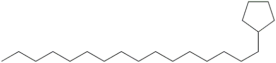 Hexadecylcyclopentane. Struktur