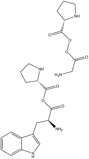 L-Tryptophan,L-Hydroxyproline,L-proline,Glycine Struktur