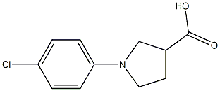 1-(4-CHLOROPHENYL)PYRROLIDINE-3-CARBOXYLICACID Structure