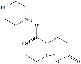 glutaric acid piperazinium salt Structure