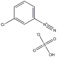 m-chlorobenzenediazonium hydrogen sulfate Structure