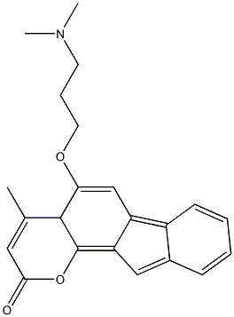  5-(N,N-dimethylaminopropoxy)-4-methylbenzofuro(1,2-h)benzopyran-2-one