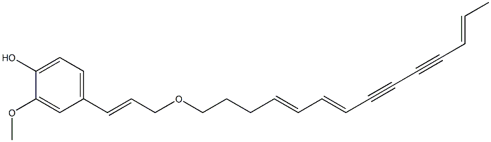 1-O-feruloyl-tetradeca-4,6,12-triene-8,10-diyne Structure