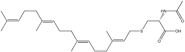 N-acetyl-S-geranylgeranyl-cysteine Structure