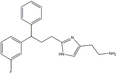 2-(2-(3-(3-fluorophenyl)-3-phenylpropyl)-1H-imidazol-4-yl)ethanamine Structure