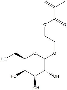 2-(methacryloyloxy)ethyl galactopyranoside Structure