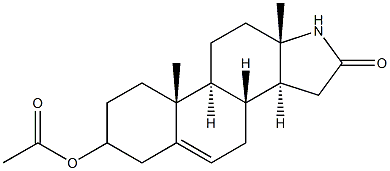 16-oxo-17-azaandrost-5-en-3-ol acetate Structure