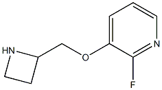2-fluoro-3-(2-azetidinylmethoxy)pyridine Struktur