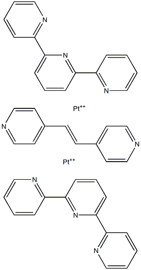 4,4'-vinylenedipyridine bis(2,2'-6,2''-terpyridineplatinum(II)) Structure