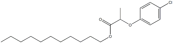 undecyl 2-(4-chlorophenoxy)propionate Struktur