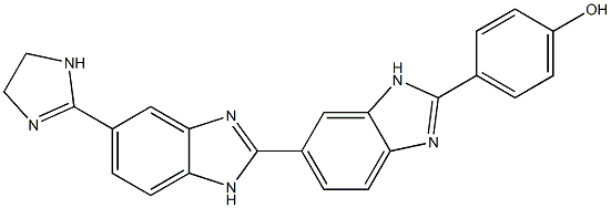  5-(2-imidazolinyl)-2-(2-(4-hydroxyphenyl)-5-benzimidazolyl)benzimidazole