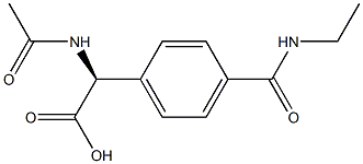 2-(4'-(ethylcarbamoyl)phenyl)-N-acetylglycine Structure