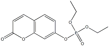 umbelliferyl diethylphosphate Struktur