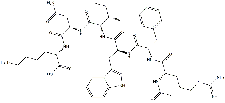 acetyl-arginyl-phenylalanyl-tryptophyl-isoleucyl-asparaginyl-lysine