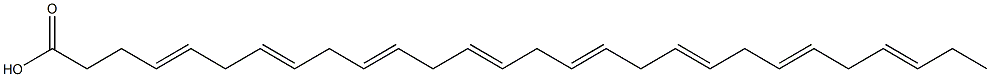 4,7,10,13,16,19,22,25-オクタコサオクタエン酸 化学構造式