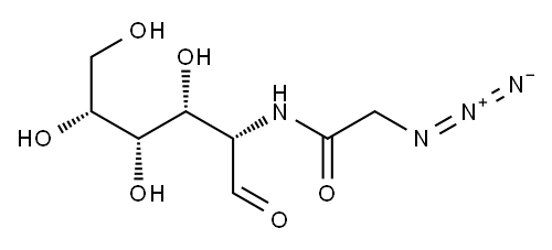 N-azidoacetylmannosamine Struktur