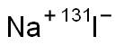 碘[131I]化钠, , 结构式