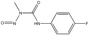 UREA,3-(PARA-FLUOROPHENYL)-1-METHYL-1-NITROSO- Struktur
