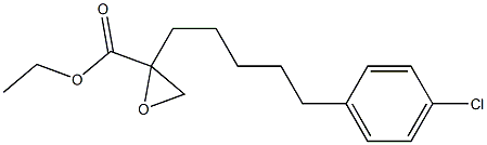 GLYCIDICACID,2-(5-(PARA-CHLOROPHENYL)PENTYL)-,ETHYLESTER Struktur