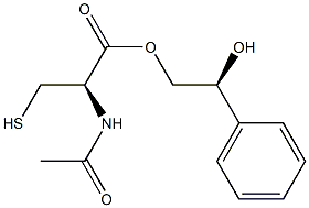 N-ACETYL-S-1/2-PHENYL-2-HYDROXYETHYLCYSTEINE Struktur