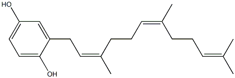 FARNESYLHYDROQUINONE Struktur