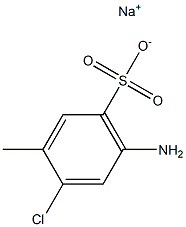 4-AMINO-2-CHLOROTOLUENE-5-SULPHONICACID,SODIUMSALT Structure