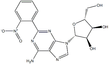 2-(ORTHO-NITROPHENYL)-ADENOSINE,,结构式