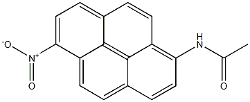 1-(N-ACETYL)-AMINO-6-NITROPYRENE Struktur
