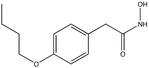 PARA-BUTOXYPHENYLACETHYDROXAMICACID Struktur