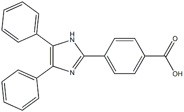 2-(PARA-CARBOXYPHENYL)4,5-DIPHENYLIMIDAZOLE Structure