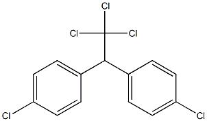 BENZENE,1,1'-(2,2,2-TRICHLOROETHYLIDENE)BIS(4-CHLORO)- Struktur