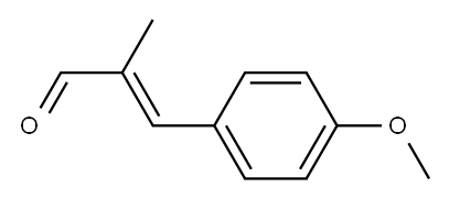 PARA-METHOXY-ALPHA-METHYLCINNAMALDEHYDE,,结构式