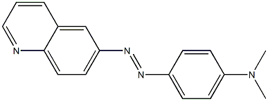 QUINOLINE,6((PARA-(DIMETHYLAMINO)PHENYL)AZO)- Structure