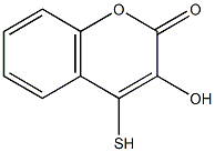 MERCAPTOHYDROXYCOUMARIN Structure