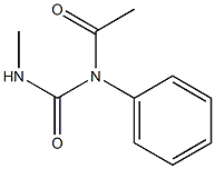 N-ACETYL-N-PHENYL-N'-METHYLUREA Struktur