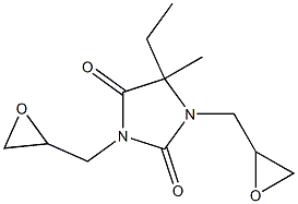 5-ETHYL-1,3-DIGLYCIDYL-5-METHYLHYDANTOIN Struktur