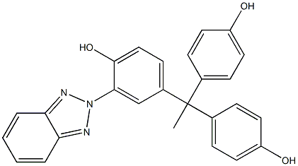 3-(2H-BENZOTRIAZOLE-2-YL)-1,1,1-TRIS(4-HYDROXYPHENYL)ETHANE Struktur