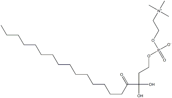 1-HEXADECANOYL-PROPANEDIOL-3-PHOSPHOCHOLINE 结构式