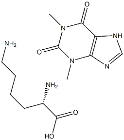 Theophylline lysine 化学構造式