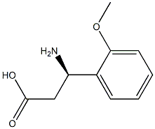 (R)-3-Amino-3-(2-methoxy-phenyl)-propanoic acid Struktur