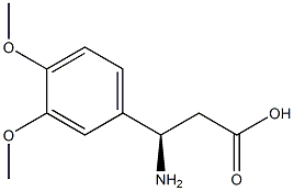 (R)-3-Amino-3-(3,4-dimethoxy-phenyl)-propanoic acid Structure