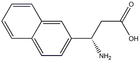 (S)-3-Amino-3-(2-naphthyl)-propanoic acid Struktur