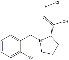 (S)-alpha-(2-bromo-benzyl)-proline hydrochloride Struktur