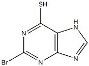 2-溴-6-巯基嘌呤 结构式